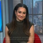 Morgan’s green cap sleeve jumpsuit on NBC News Daily