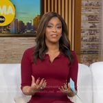 Morgan’s red polo midi dress on Good Morning America
