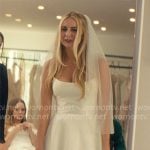 Morgan’s strapless wedding dress on Nobody Wants This