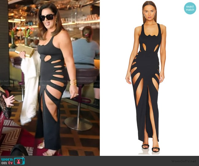Mother of All Eda Dress worn by Emily Simpson on The Real Housewives of Orange County