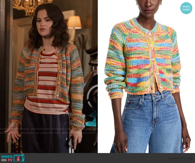 Mother The Raglan Cropped Crewneck Cardigan Sweater worn by Mabel Mora (Selena Gomez) on Only Murders in the Building