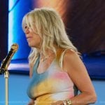 Amy’s multicolor tie dye tank on The Golden Bachelor
