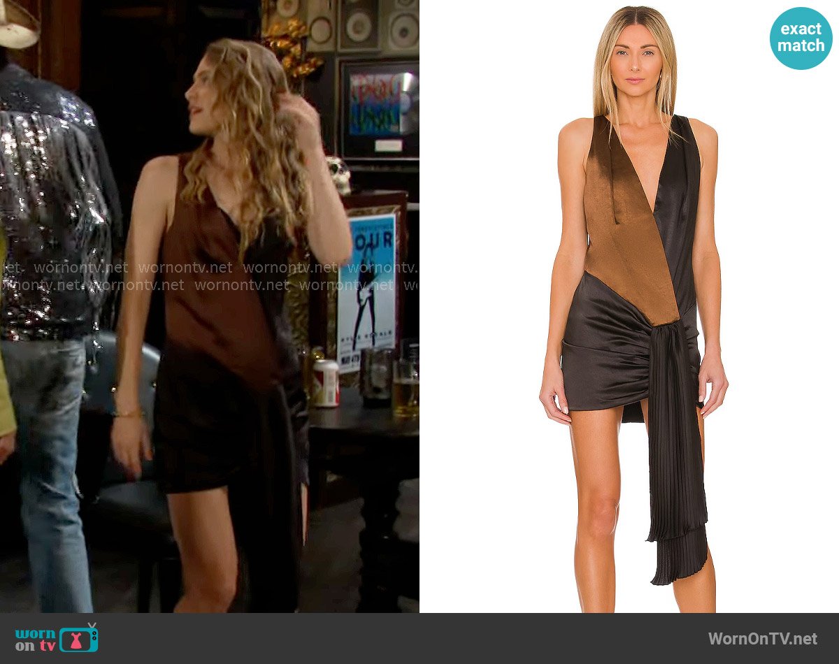 NBD Aurelia Dress worn by Claire Grace (Hayley Erin) on The Young and the Restless