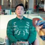 Nicholas's green vine sweater on Loot