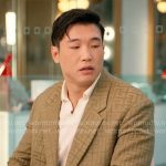 Nicholas’s khaki monogram jacket on Loot