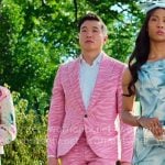 Nicholas’s pink zebra suit on Loot