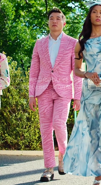 Nicholas's pink zebra suit on Loot