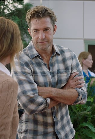 Nick’s check button down shirt on Greys Anatomy