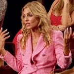 Nicolle’s pink tweed blazer on The Golden Bachelor