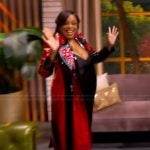 Niecy Nash-Betts’ colorblock leather trench coat on The View