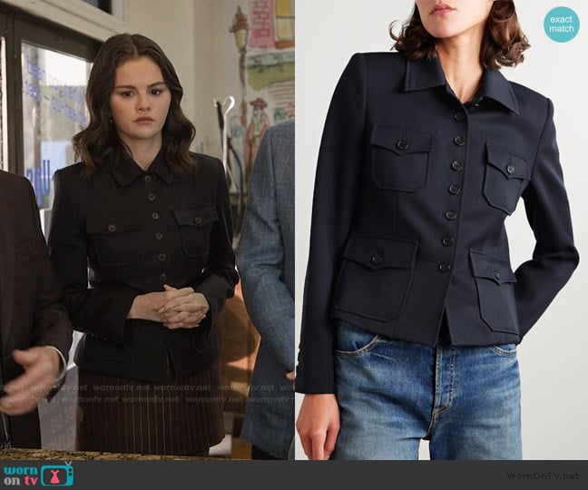 Nili Lotan Jamison virgin wool jacket worn by Mabel Mora (Selena Gomez) on Only Murders in the Building