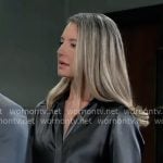 Carly's grey satin shirt on General Hospital