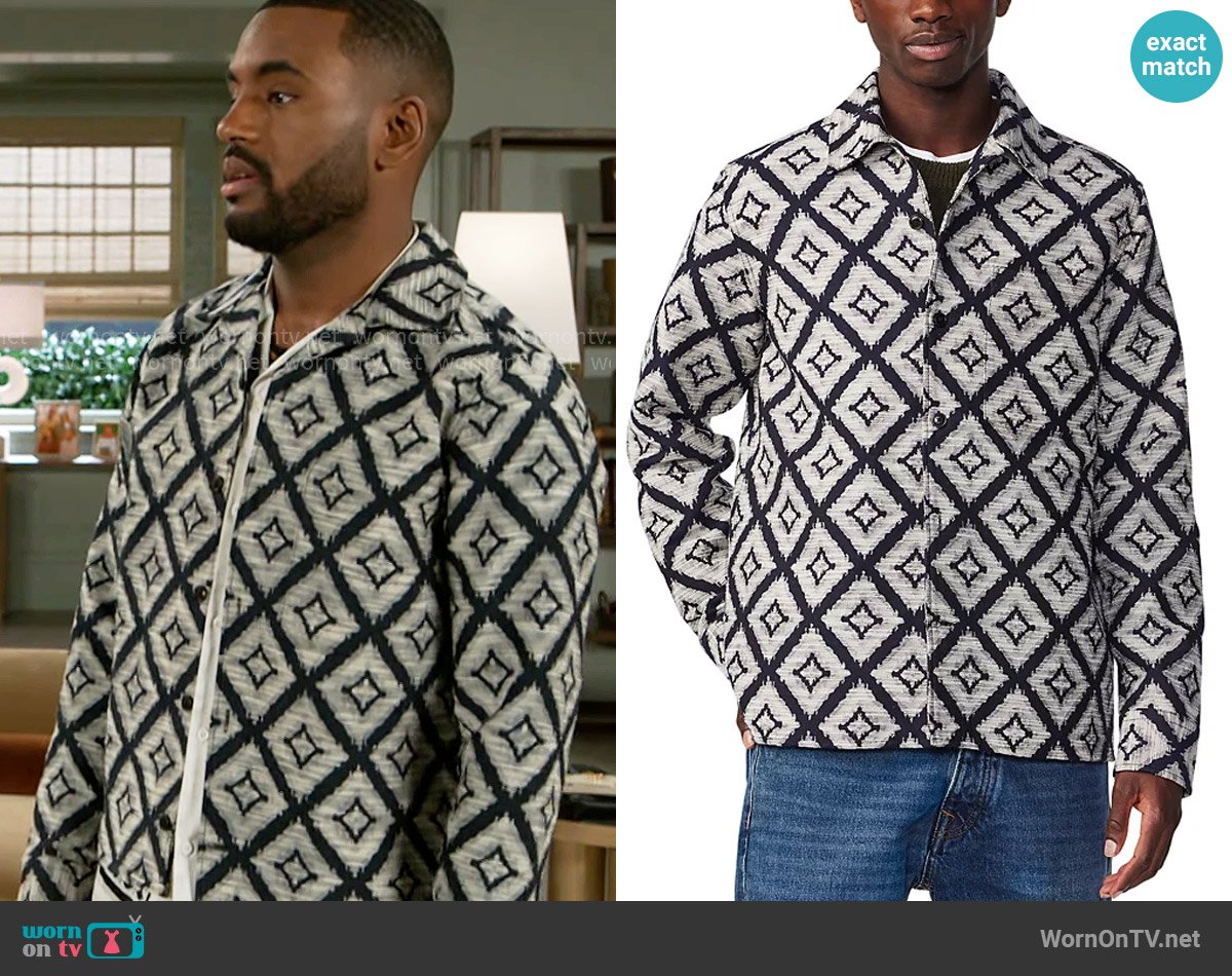 NN07 Julio Button Up Shirt worn by Andre Richardson (Sean Freeman) on Beyond the Gates