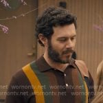 Noah’s brown striped polo sweater on Nobody Wants This