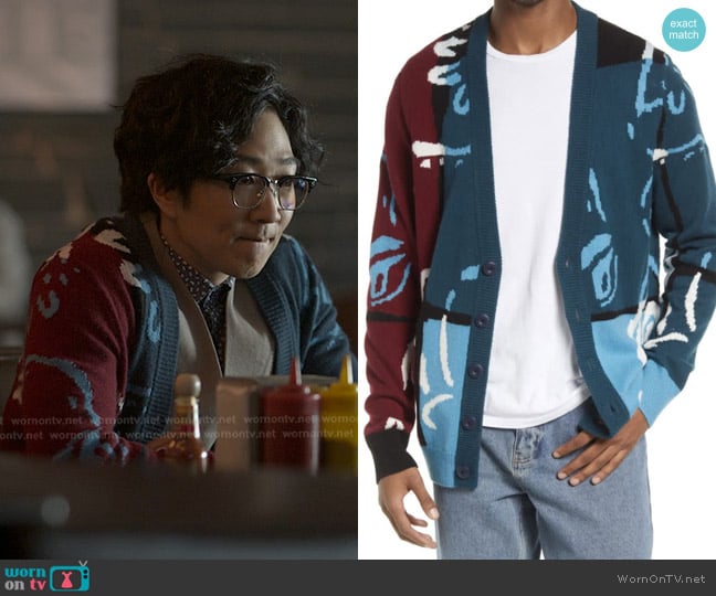 Norstrom x Cristina Martinez Gender-Inclusive Varsity Cardigan worn by Daniel Kim (Tim Jo) on Reasonable Doubt
