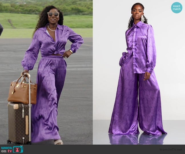 Ofuure Iza Button Up Shirt worn by Wendy Osefo on The Real Housewives of Potomac