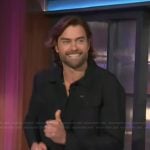 Pierson Fodé’s black jacket on The Kelly Clarkson Show