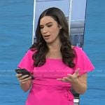 Stephanie Mansour’s pink ruffle tie waist dress on Today
