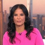 Darlene’s pink short sleeve knit dress on Today