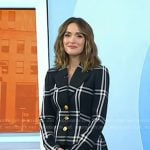 Rose Byrne’s plaid blazer and skirt on Today