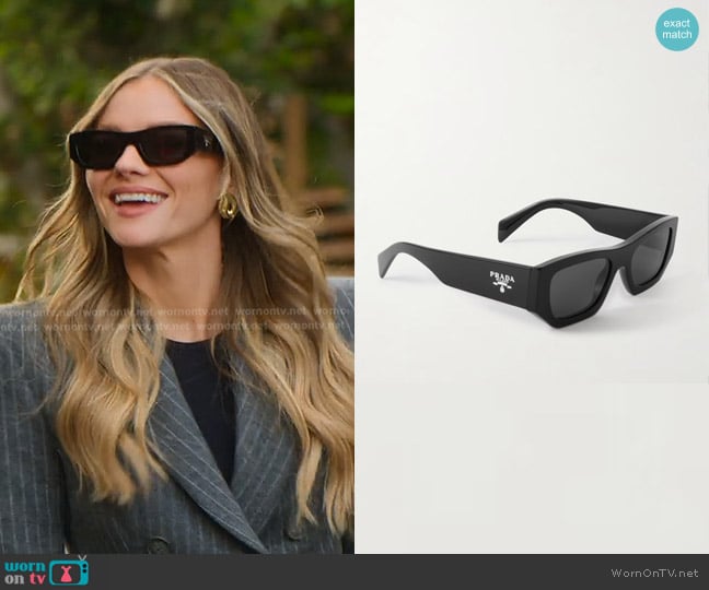 Prada D-frame Acetate Sunglasses worn by Alanna Gold on Selling Sunset