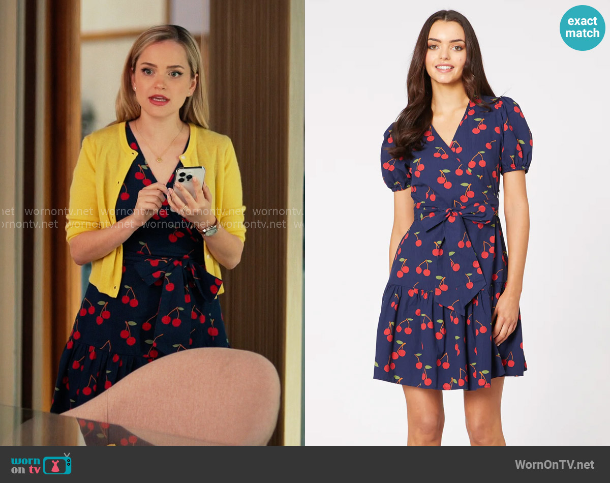 Princess Highway Sweet Cherry Dress worn by Ainsley (Stephanie Styles) on Loot
