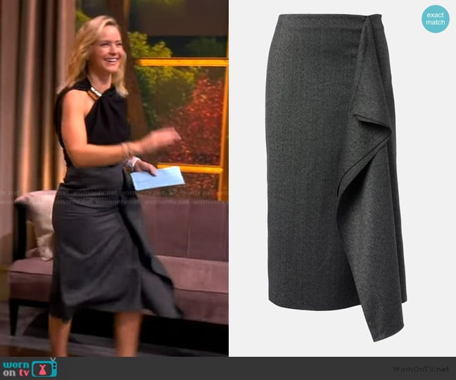 Proenza Schouler Amery Skirt worn by Sara Haines on The View