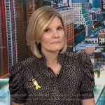 Kate's leopard puff sleeve blouse on NBC News Daily