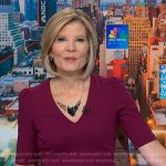 Kate’s purple v-neck midi dress on NBC News Daily