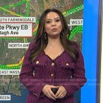 Adelle’s pink houndstooth tweed dress on Today