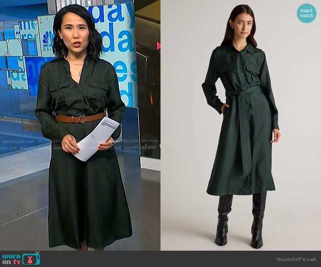 Vicky’s green shirtdress on NBC News Daily