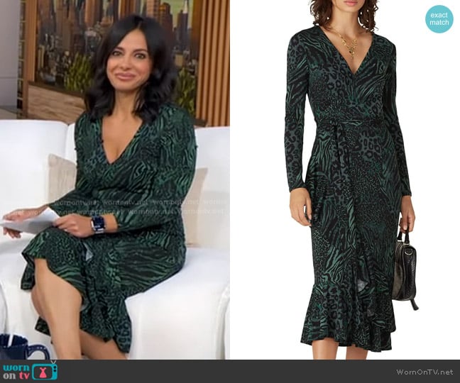 Rachel Roy Printed Paloma Dress worn by Dr. Tara Narula on Good Morning America