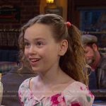 Rachel’s pink floral smocked waist dress on Days of our Lives