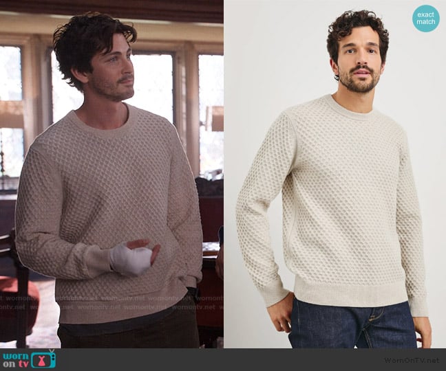 Rails Carrick sweater worn by Jay Pflug (Logan Lerman) on Only Murders in the Building