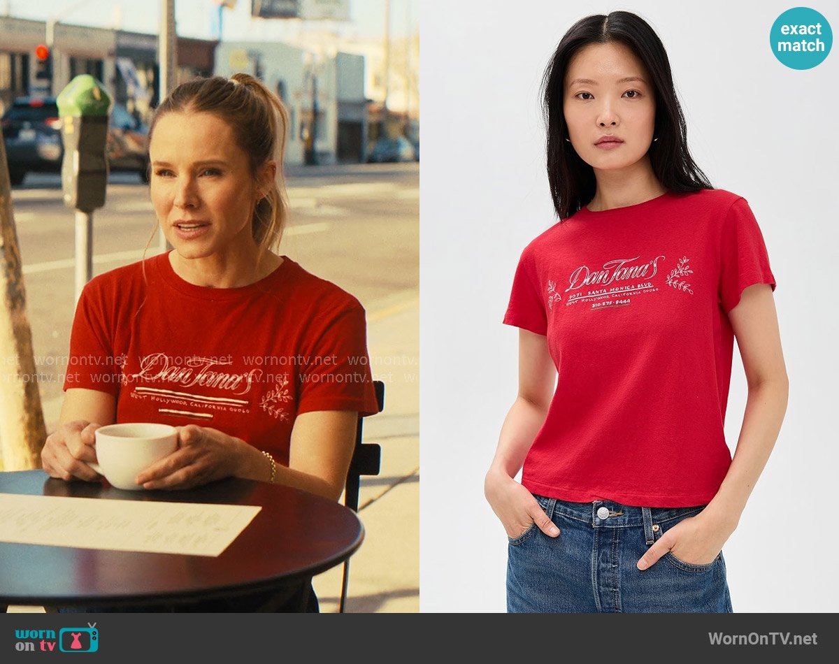 Re/Done Dan Tanas Classic Tee worn by Joanne (Kristen Bell) on Nobody Wants This