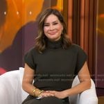 Rebecca’s green turtleneck sweater dress on Good Morning America