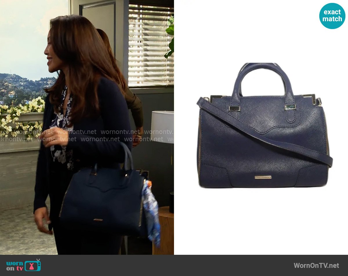 Rebecca Minkoff Amorous Satchel worn by Li Finnegan (Naomi Matsuda) on The Bold and the Beautiful