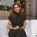 Rebecca’s green turtleneck sweater dress on Good Morning America