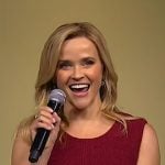 Reese Witherspoon’s red tweed sleeveless dress on Today