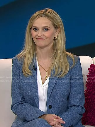 Reese Witherspoon's blue blazer and pants on Today
