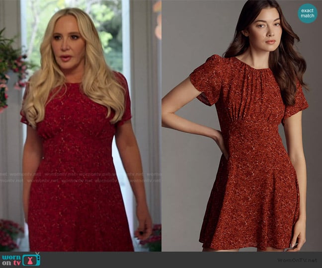 Reformation Lula Mini Dress worn by Shannon Beador on The Real Housewives of Orange County