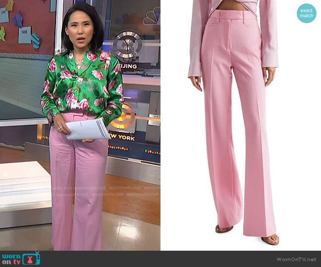 Reiss Blair Wide Leg Pants worn by Vicky Nguyen on NBC News Daily