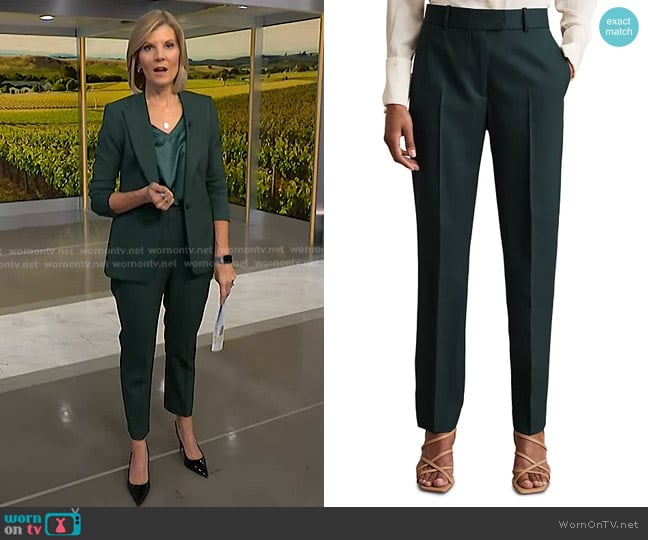 Reiss Jade Slim Leg Pants worn by Kate Snow on NBC News Daily