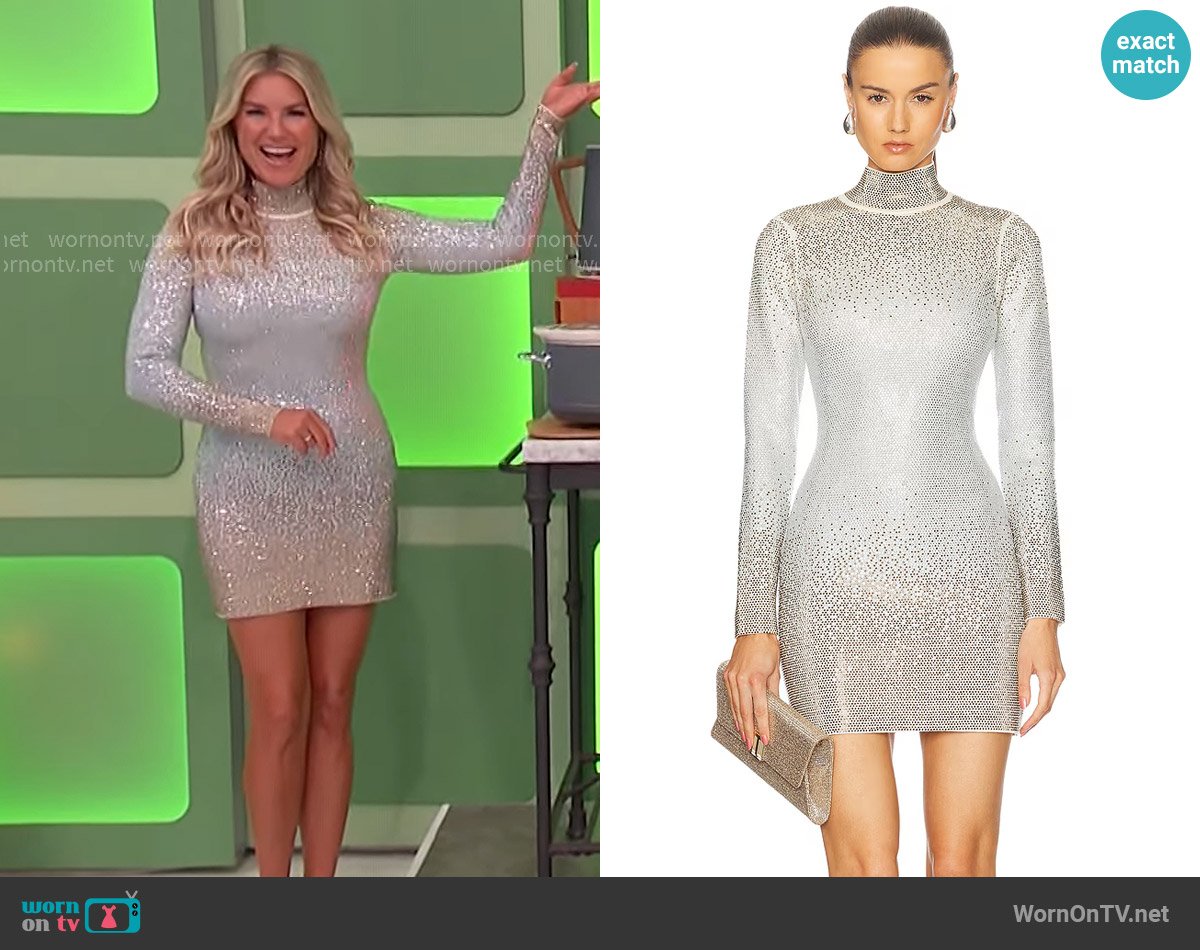 Retrofete Anica Dress worn by Rachel Reynolds on The Price is Right