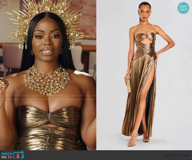 Retrofete Mallory Dress worn by Keiarna Stewart on The Real Housewives of Potomac