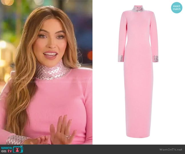 Retrofete Monroe Embellished Knit Dress worn by Chrishell Stause on Selling Sunset