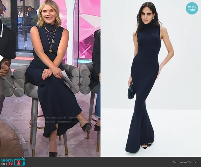 Retrofete Skylar Knit Dress worn by Jenna Bush Hager on Today