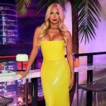 Alexia’s yellow sequin reunion dress on The Real Housewives of Miami