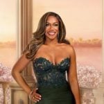 Tia’s lace promo dress on The Real Housewives of Potomac