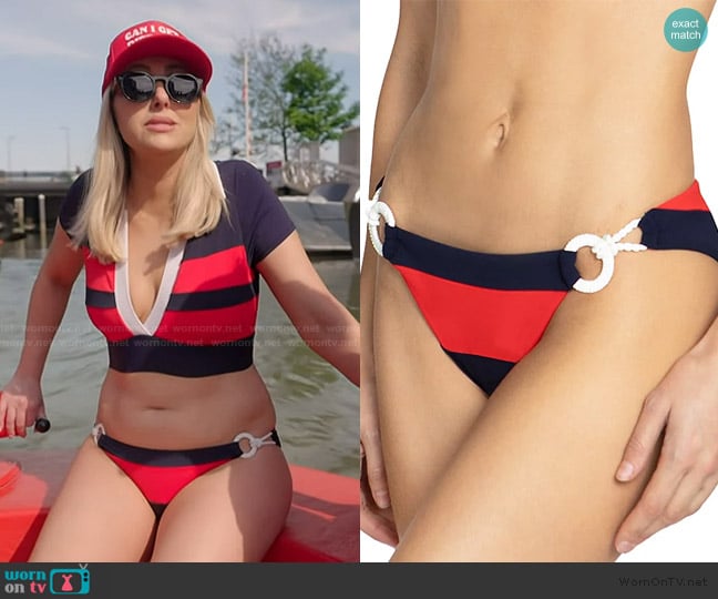 Robin Piccone Babe Side Tie Bikini Bottom worn by Gina Kirschenheiter on The Real Housewives of Orange County